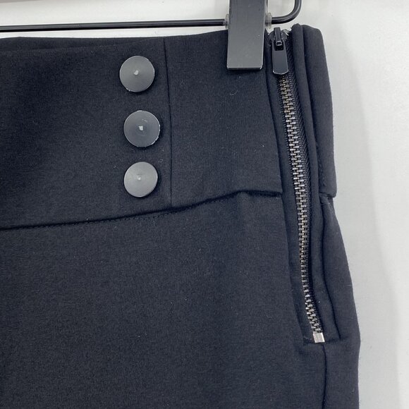 ZARA TRAFALUC Size M Black Stretch Rayon Ponte Knit Legging Collection Pant - Picture 10 of 11